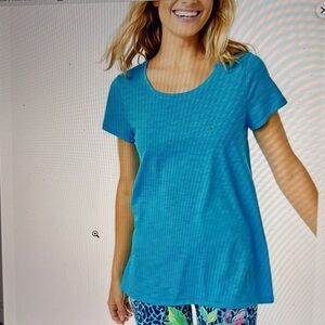 Lilly Pulitzer Etta Scoop Neck T Size M